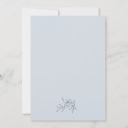 Romantic Dusty Blue Wedding Invitation Zazzle