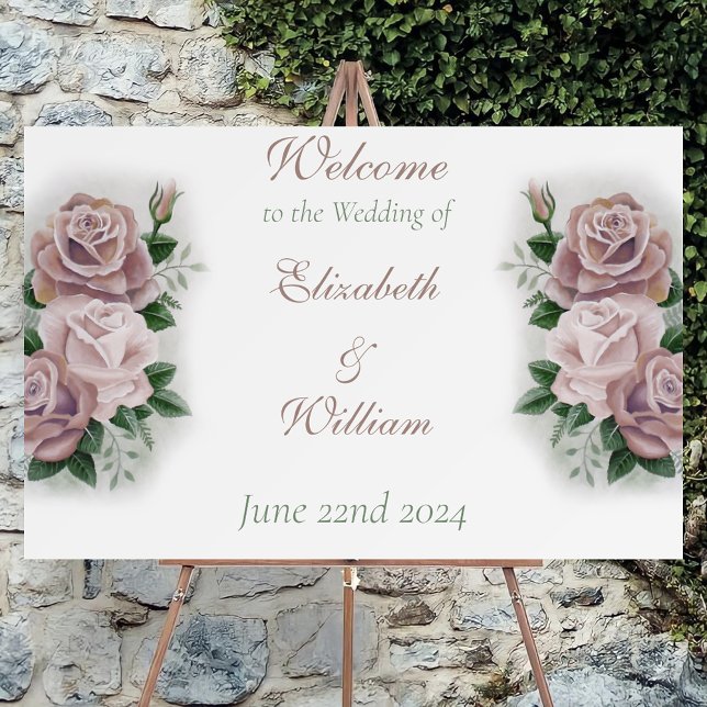 Romantic Dusty Rose Regency Botanical Cameos  Foam Board (Creator Uploaded)