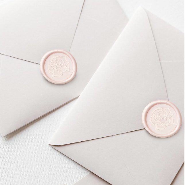 Romantic Dusty Rose Regency Botanical Cameos Wax Seal Sticker (Creator Uploaded)