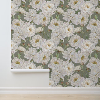 Romantic & Elegance Watercolor Floral Wallpaper