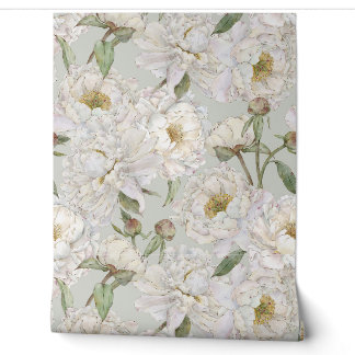 Romantic & Elegance Watercolor Floral Wallpaper