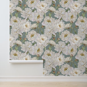 Romantic & Elegance Watercolor Floral Wallpaper 