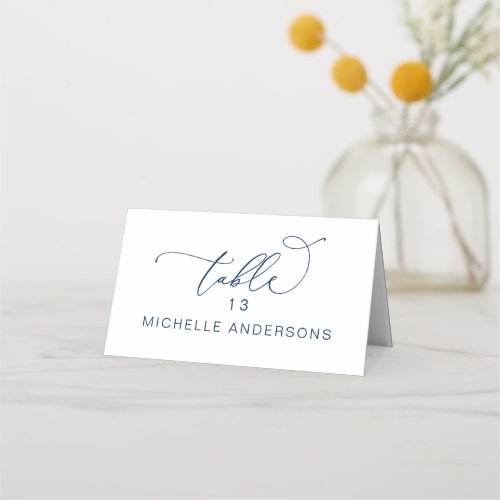 Romantic Elegance Wedding Dinner Guest Name Place  Place Card