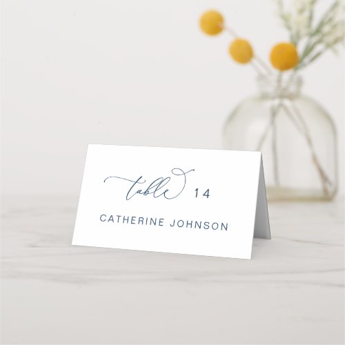 Romantic Elegance Wedding Dinner Guest Name Place  Place Card