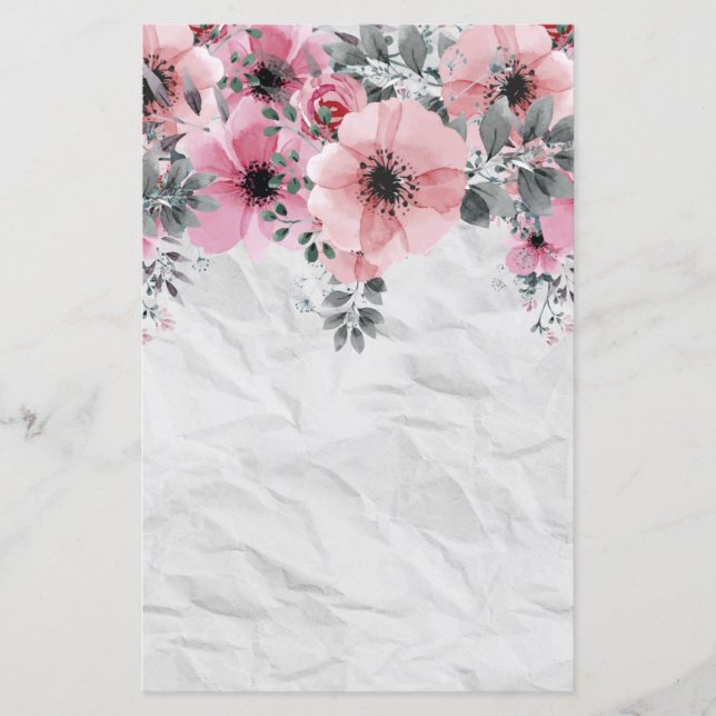 Romantic Elegant Antique Floral Composition (Front)