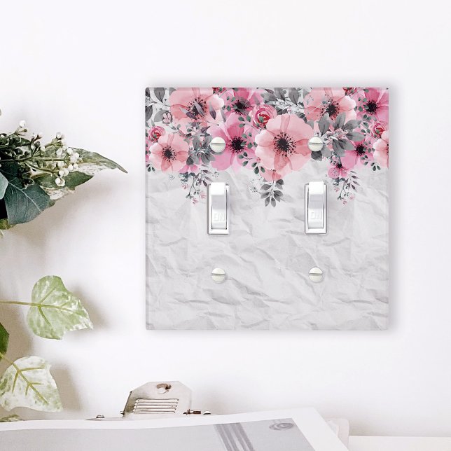 Romantic Elegant Antique Floral Composition Light Switch Cover (Creator Uploaded)