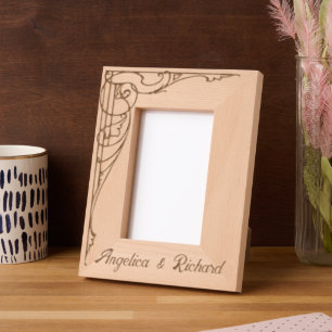 Romantic,Elegant, Ornate Wedding Engraved Frames
