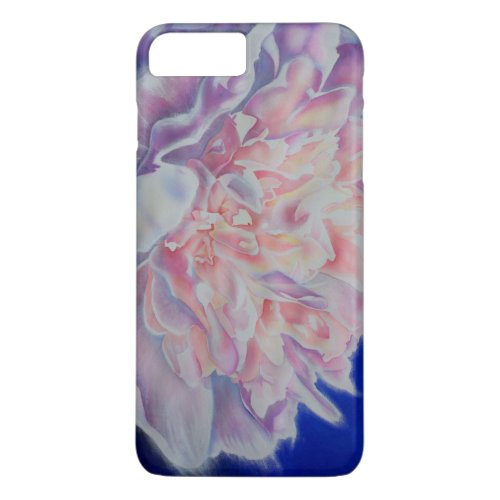 Romantic elegant pink white blue pastel watercolor iPhone 8 plus7 plus case