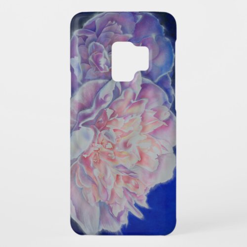 Romantic elegant pink white blue pastel watercolor Case_Mate samsung galaxy s9 case