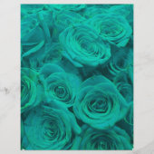 Romantic elegant teal - green  roses (Front)
