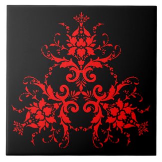 Romantic, Elegant Vintage Damask Red 