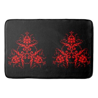 Romantic, Elegant Vintage Damask Red Goth