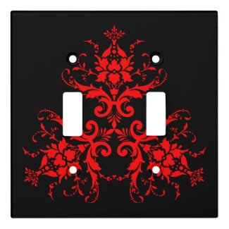 Romantic, Elegant Vintage Damask Red Goth