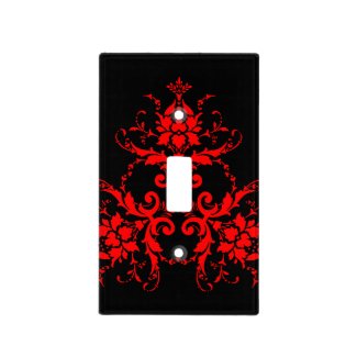 Romantic, Elegant Vintage Damask Red Goth