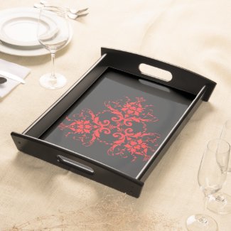 Romantic, Elegant Vintage Damask Red Goth 