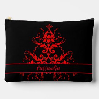 Romantic, Elegant Vintage Red Damask