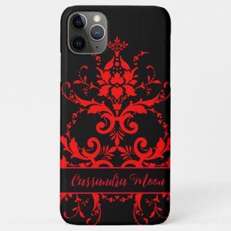 Romantic, Elegant Vintage Red Damask