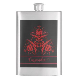 Romantic, Elegant Vintage Red Damask 