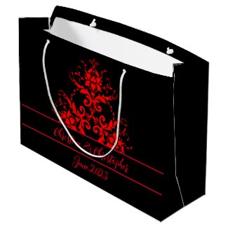 Romantic, Elegant Vintage Red Damask