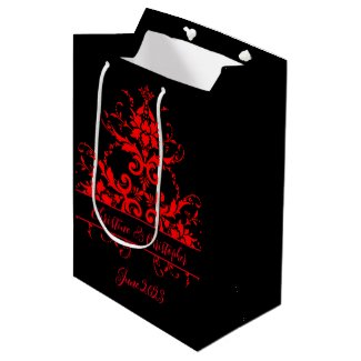 Romantic, Elegant Vintage Red Damask