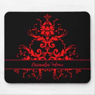 Romantic, Elegant Vintage Red Damask 