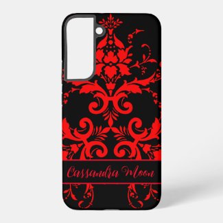 Romantic, Elegant Vintage Red Damask