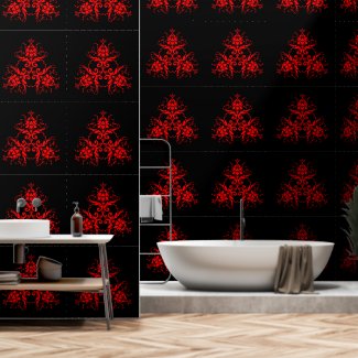 Romantic, Elegant Vintage Red Damask 
