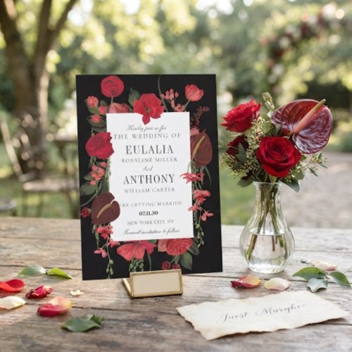 Romantic Elegant Wedding Invitation
