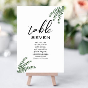 Romantic & Elegant Wedding table number