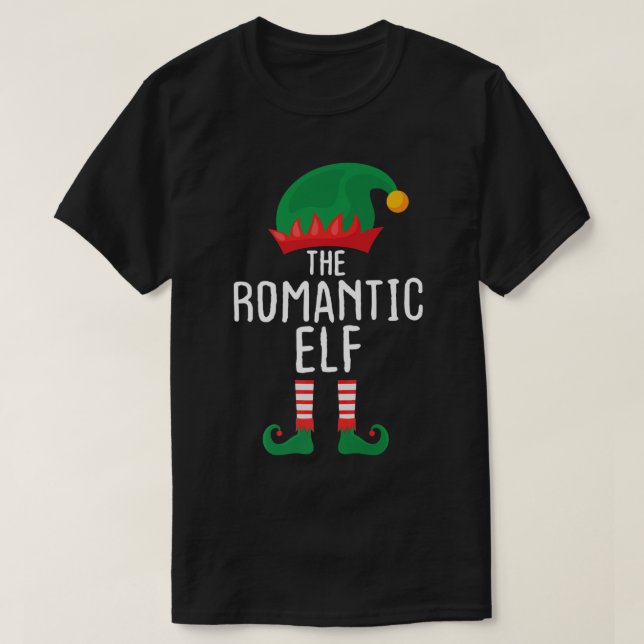 Romantic Elf Funny Sibling Matching Family Group C T-Shirt (Design Front)