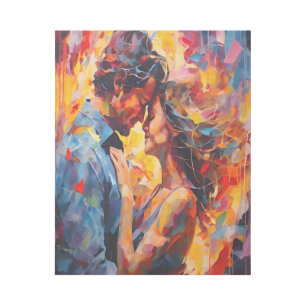 Romantic Embrace Abstract Expressionism Gallery Wrap
