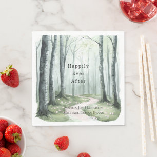 Romantic Enchanted Forest Wedding Napkins