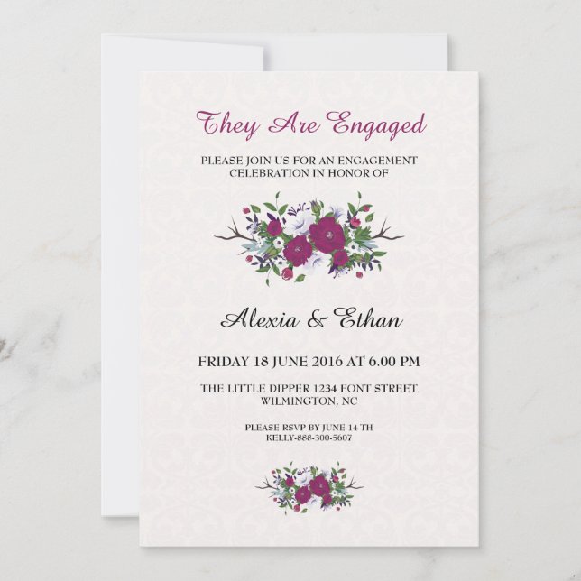 Romantic Engagement Card (Front)