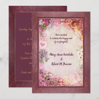 Romantic Engagement or Wedding Invitation