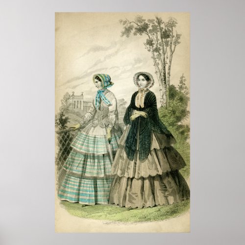 Romantic Era Fashion Poster