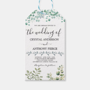 Romantic Eucalyptus Themed Garden Gift Tags