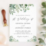 Romantic Eucalyptus Themed Garden Wedding Invitation