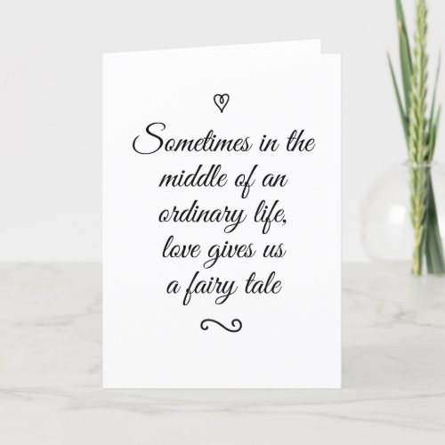 Romantic Fairy Tale Love Story Blank Note Card