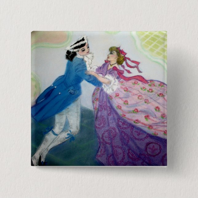 Romantic Fairytale Dance Button (Front)
