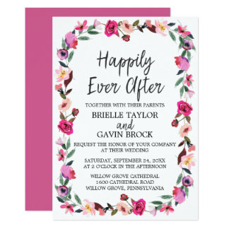 Fairytale Wedding Invitations Announcements Zazzle Fairytale Hily Ever After Wedding Card