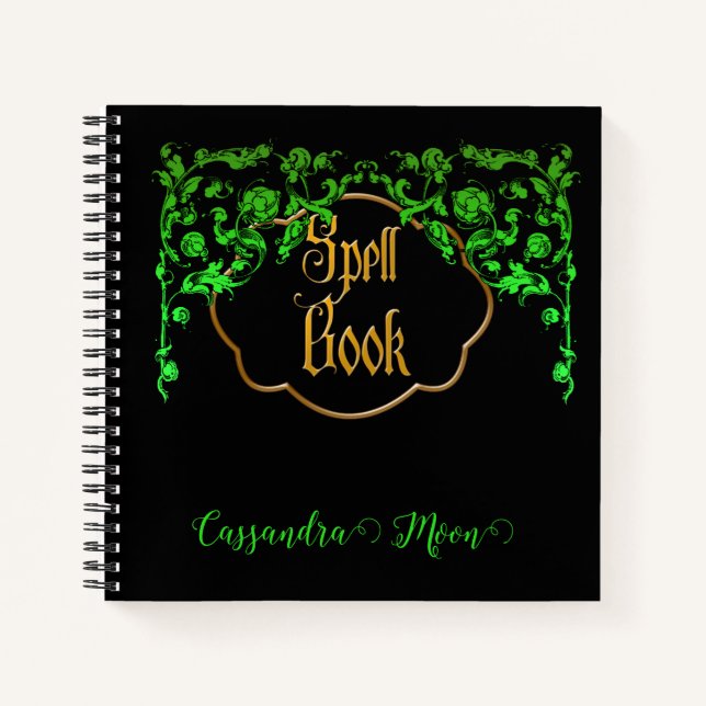 Romantic Fairytale Nature Magic Spell Book (Front)