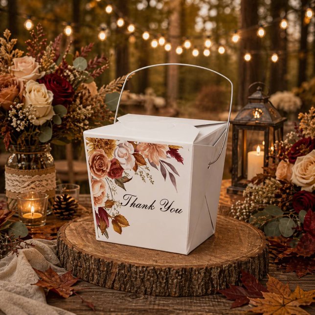 ROMANTIC FALL COLORS BRIDAL SHOWER  FAVOR BOXES (Creator Uploaded)