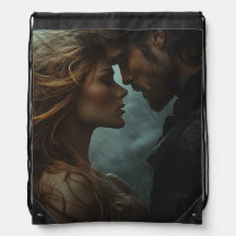 Romantic Fantasy Lovers in Storm