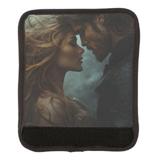 Romantic Fantasy Lovers in Storm Luggage Handle Wrap