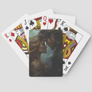 Romantic Fantasy Lovers in Storm Poker Cards