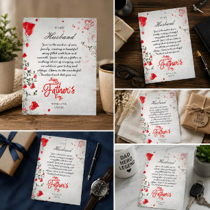 Romantic Father's Day for Husband From Wife Photo Holiday Card