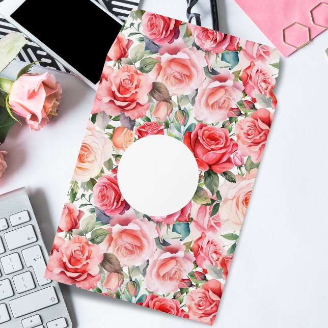 Romantic Feminine Blush Pink Roses Envelope Mailers (Creator Uploaded)