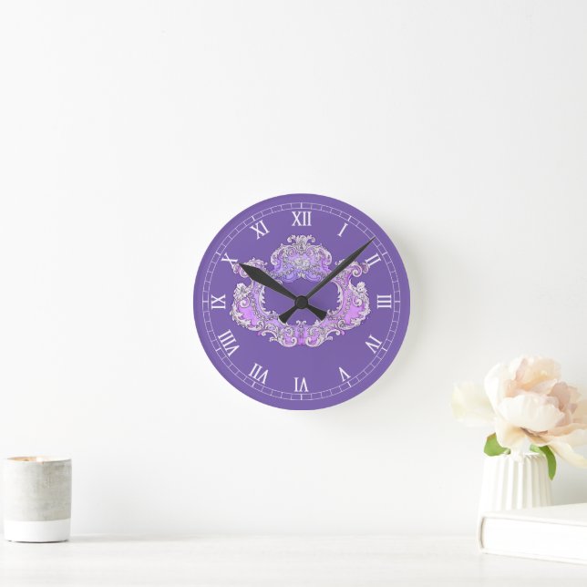 Romantic,Feminine,Personalized  Round Clock (Home)