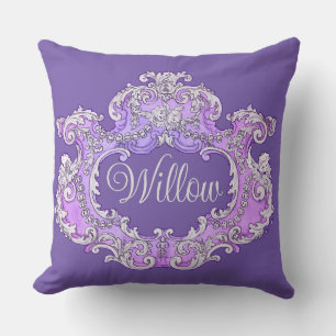 Romantic,Feminine,Personalized Throw Pillow