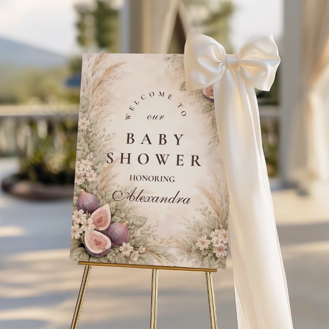 Romantic Fig Orchard Baby Shower Foam Board (Creator Uploaded)